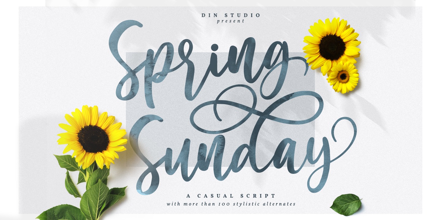 Font Spring Sunday